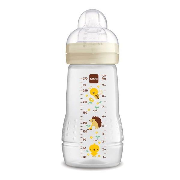 Mam Μπιμπερό Easy Active Baby Bottle 2m+  Κρεμ 270ml