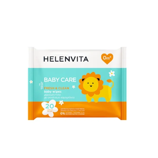 Helenvita Baby Μωρομάντηλα Χαμομήλι 20 τεμάχια