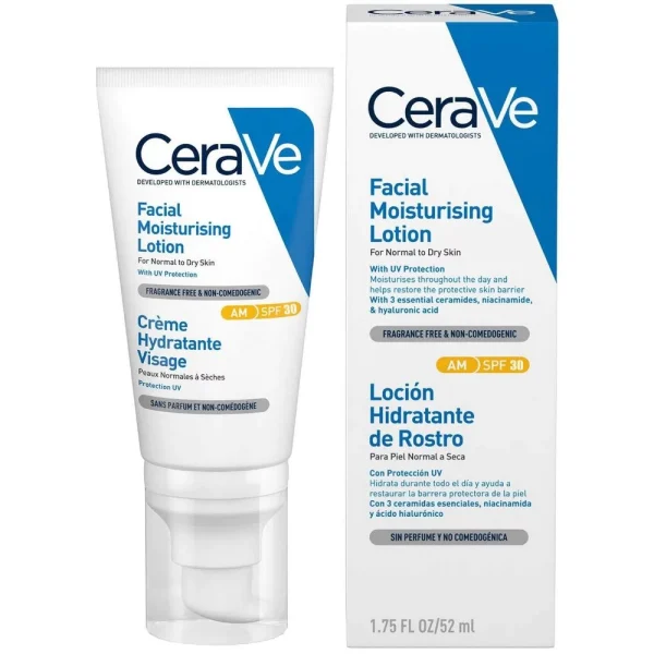 CeraVe AM Facial Moisturizing Lotion Ενυδατική Λοσιόν Προσώπου με SPF30, 52ml