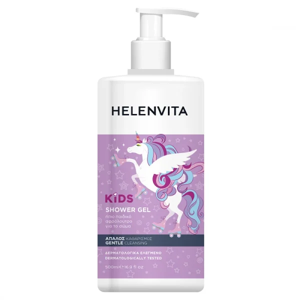 Helenvita Kids Unicorn Shower Gel Ήπιο Παιδικό Αφρόλουτρο 500ml