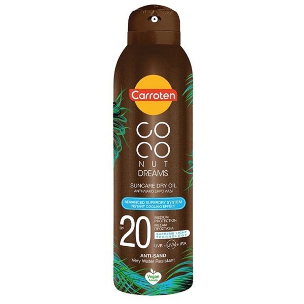 Carroten Coconut Dreams Suncare Dry Oil Αντηλιακό Ξηρό Λάδι SPF20, 150ml