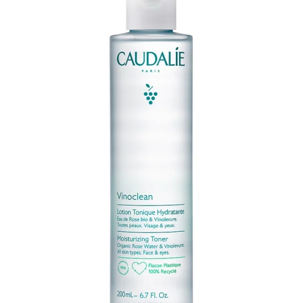 Caudalie Vinoclean Moisturizing Toner Ενυδατική & Τονωτική Λοσιόν Προσώπου, 200ml