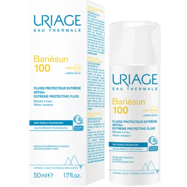 Uriage Bariesun 100 Extreme Protective Fluid SPF50+ Εξαιρετικά Προστατευτικό Fluid για Δέρμα Δυσανεκτικό στον Ήλιο, 50ml
