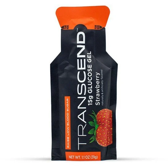 Transcend Glucose Gel Strawberry (Τζελ Γλυκόζης με Γεύση Φράουλα) 15g