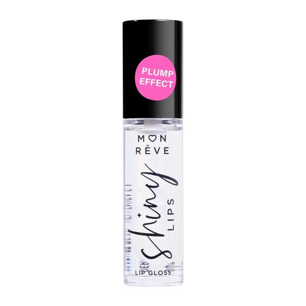 Mon Reve Shiny Lips Ενυδατικό, ultra-shiny lip gloss μεγάλης διάρκειας 09 Clear Volumizing