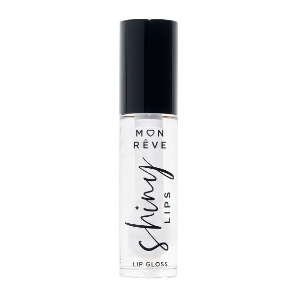 Mon Reve Shiny Lips Ενυδατικό, ultra-shiny lip gloss μεγάλης διάρκειας 01 Clear