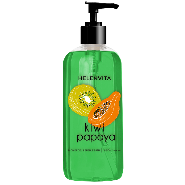 Helenvita Shower Gel Kiwi Papaya, Αφρόλουτρο 490ml