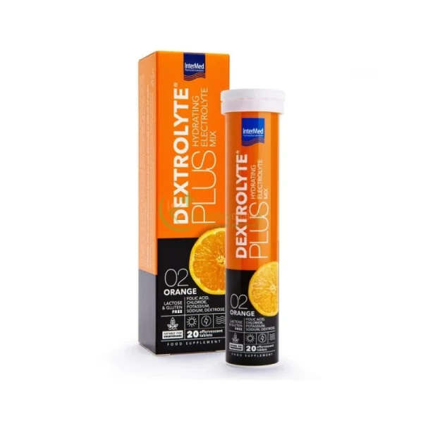 Intermed Dextrolyte Plus Hydrating Electrolyte Mix Orange, 20eff.tabs