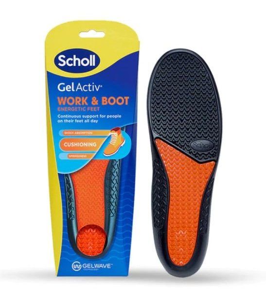 Scholl Gel Activ Πάτοι για Υποδήματα Εργασίας Large (Νο40 - 46,5) 2τμχ
