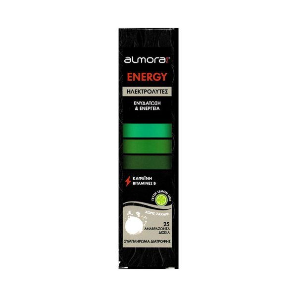 Elpen Almora Plus Energy για Ενυδάτωση & Ενέργεια Γεύση Λεμόνι 25 eff tabs