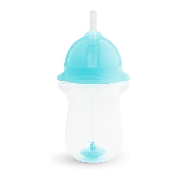 Munchkin Tip N Sip Tall - Blue Ποτήρι Εκπαιδευτικό 296ml Με Καλαμάκι