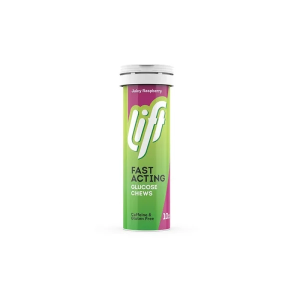 Gluco Tabs Lift Fast Acting Juicy Rasberry Ταμπλέτες Γλυκόζης με Γεύση Βατόμουρο, 10 tabs