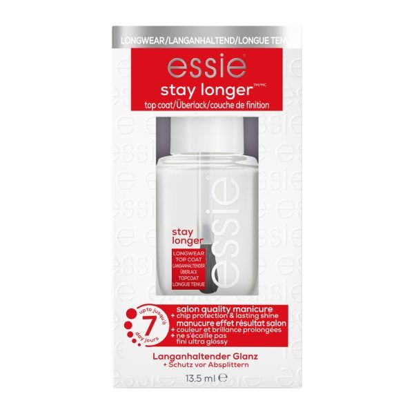 Essie Stay Longer Top Coat Μακράς Διάρκειας, 13.5ml
