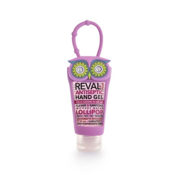 Intermed Reval Plus Antiseptic Hand Gel Lemon Κουκουβάγια Ροζ 30ml
