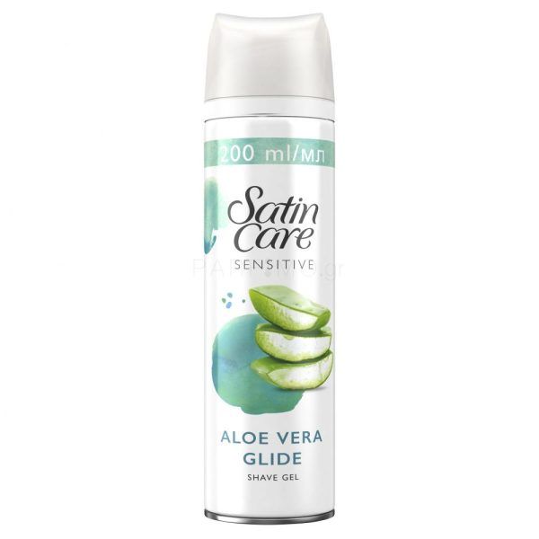 Gillette Satin Care Γυναικείο Τζελ Ξυρίσματος Sensitive για Ευαίσθητες Επιδερμίδες 200ml