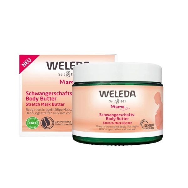 Weleda Mama Stretch Mark Body Butter Nourishing Care Βούτυρο Σώματος για Ραγάδες, 150ml
