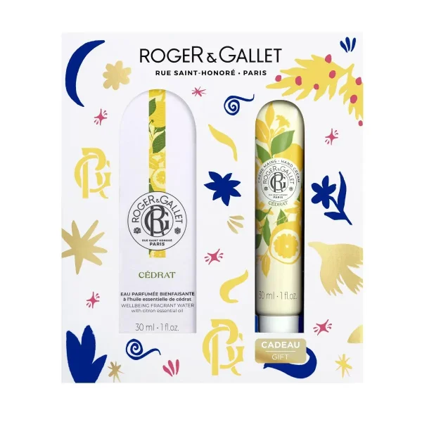 Roger&Gallet Set Cedrat Wellbeing Fragrant Water Άρωμα, 30ml & Δώρο Κρέμα Χεριών, 30ml