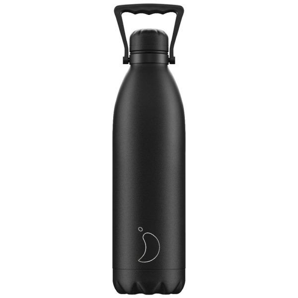 Chillys Ανοξείδωτο Μπουκάλι - Θερμός All Black 1.8 L