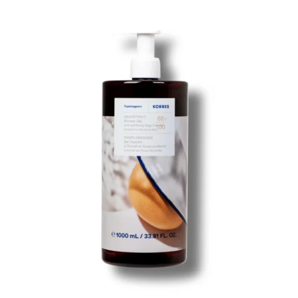 Korres Renewing Body Cleanser Aναζωογονητικό Αφρόλουτρο με Άρωμα Grapefruit, 1000ml
