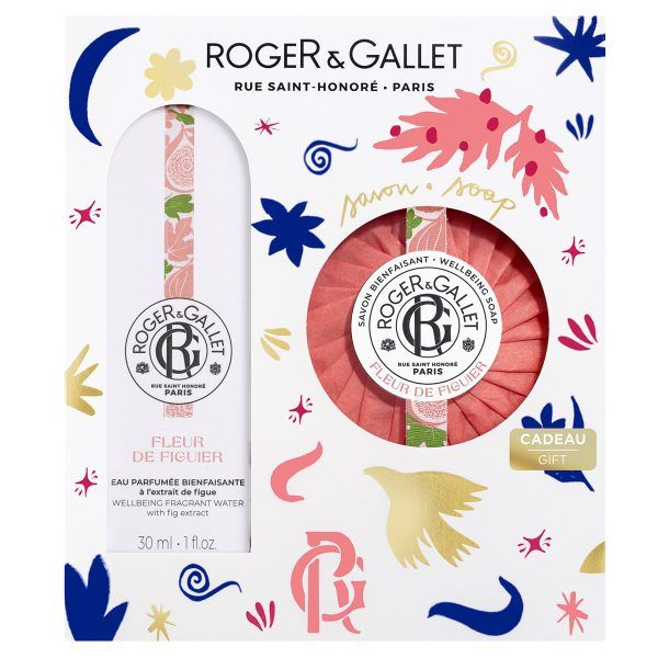 Roger&Gallet Set Fleur De Figuier Wellbeing Fragrant Water Άρωμα, 30ml & Δώρο Αναζωογονητικό Σαπούνι, 100g