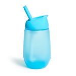Munchkin Simple Clean Straw Cup Blue Παγούρι 296ml Με Καλαμάκι