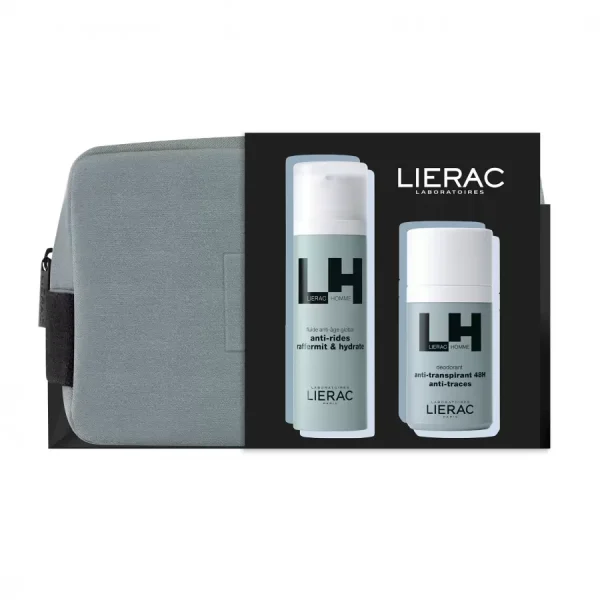 Lierac Homme Fluide Antiage Global Ανδρική Αντιγηραντική Κρέμα για Πρόσωπο & Μάτια 50ml & Homme Deodorant Αποσμητικό 48ης Προστασίας 50ml