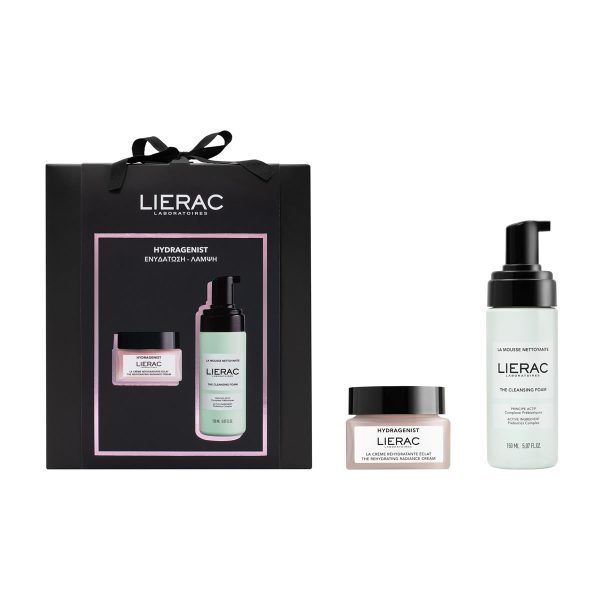 Lierac Hydragenist Ενυδατική Κρέμα Λάμψης για Κανονικό προς Μικτό Δέρμα, 50ml & Δώρο Αφρός Καθαρισμού Προσώπου, 150ml