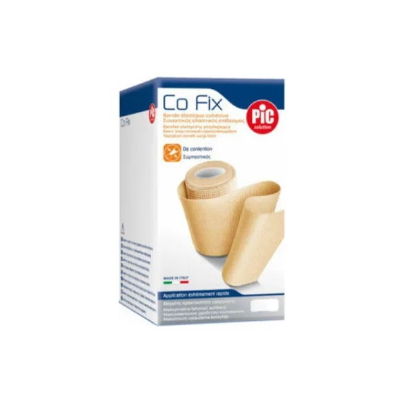 Pic Solution Co Fix Ελαστικός Αυτοσυγκρατούμενος Επίδεσμος Μπεζ 12cm x 5m, 1 Τεμάχιο