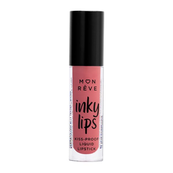 Mon Reve Inky Lips Kiss-Proof Liquid Lipstick Εξαιρετικά Σταθερό, Υγρό Ματ Κραγιόν, 4ml