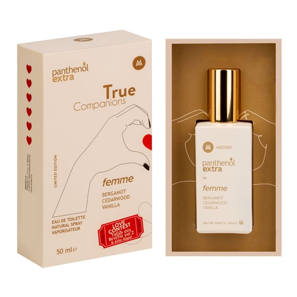 Panthenol Extra True Companions Femme Eau de Toilette Limited Edition Γυναικείο Άρωμα με Νότες Περγαμόντου & Πράσινων Φύλλων, 50ml