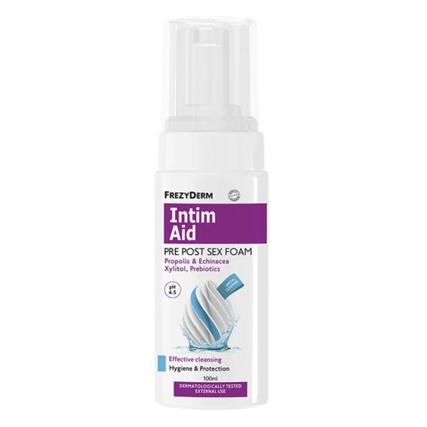 Frezyderm Intim Aid Pre Post Sex Foam Αφρός Καθαρισμού για Ευαίσθητη Περιοχή, 100ml
