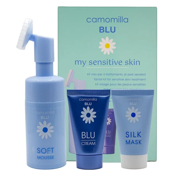 Camomilla Blu Promo My Sensitive Skin Soft Mousse Αφρός Καθαρισμού 100ml & Silk Mask για Ενυδάτωση 30ml & Blu Cream για Επανόρθωση 30ml