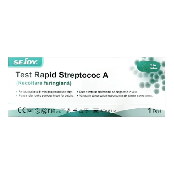 Sejoy Strep A Rapid Test - Τεστ Στρεπτόκοκκου Α 1τμχ