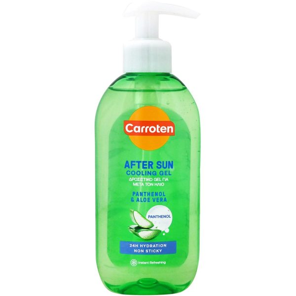 Carroten Panthenol & Aloe After Sun Cooling Gel Καταπραϋντικό & Δροσιστικό Gel με Πανθενόλη & Αλόη για Μετά τον Ήλιο 200ml