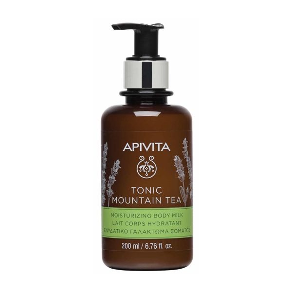 Apivita Tonic Mountain Tea Moisturizing Body Milk, Ενυδατικό Γαλάκτωμα Σώματος 200ml