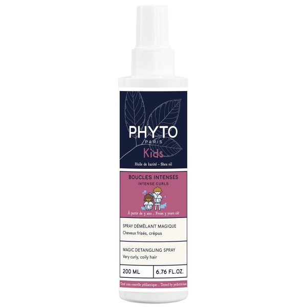 Phyto Kids Intense Curles Magic Detnagling Spray Μαγικό Παιδικό Spray που Ξεμπλέκει τα Μαλλιά Τιθασεύει Απαλά & Ξεμπερδεύει 200ml