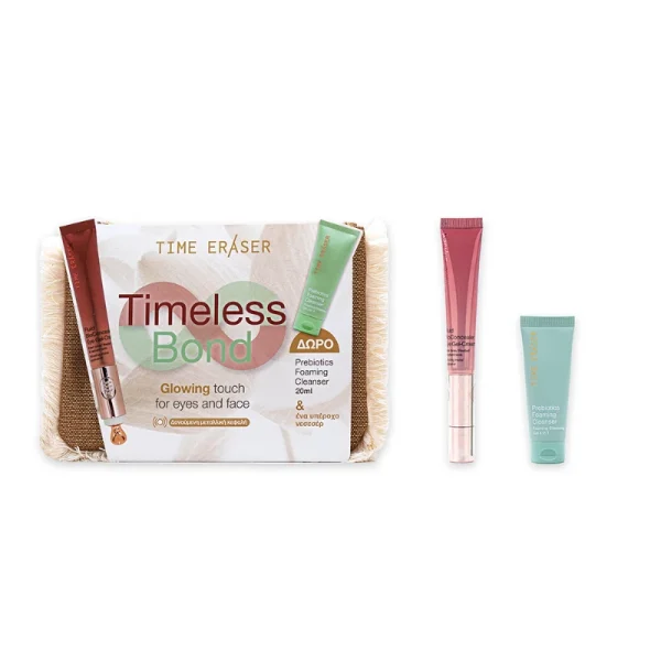 Medisei Panthenol PROMO Time Eraser Fluid BioConcealer Eye Gel-Cream Κρέμα Ματιών Κατά των Μαύρων Κύκλων 20ml & Prebiotics Foaming Cleanser Ήπιο Καθαριστικό Προσώπου 20ml & Νεσεσέρ