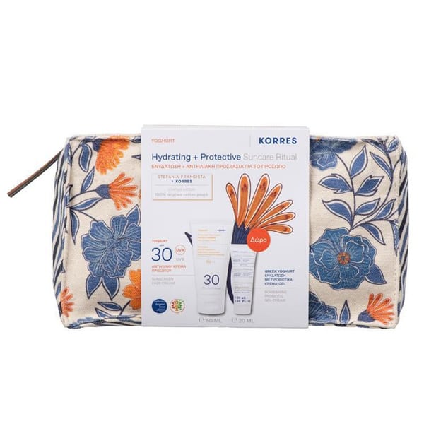 Korres Promo Yoghurt Sunscreen Face Cream Spf30, 50ml & Δώρο Greek Yoghurt Nourishing Probiotic Gel-Cream 20ml & Δώρο Νεσσεσέρ 1 Τεμάχιο