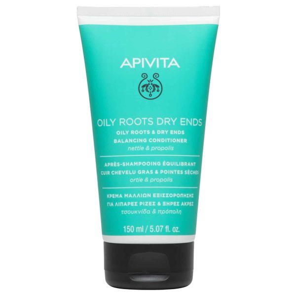 Apivita Conditioner Κρέμα Εξισορρόπησης για Μαλλιά με Λιπαρές Ρίζες & Ξηρές Άκρες με Τσουκνίδα & Πρόπολη, 150ml