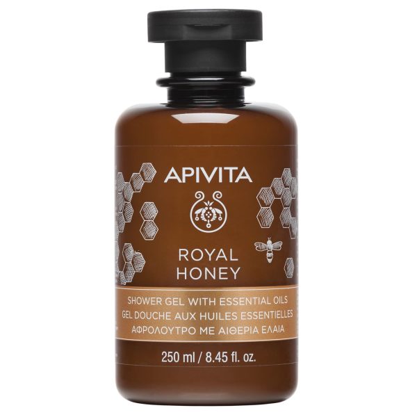 Apivita Royal Honey, Κρεμώδες Aφρόλουτρο με Aιθέρια Έλαια 250ml