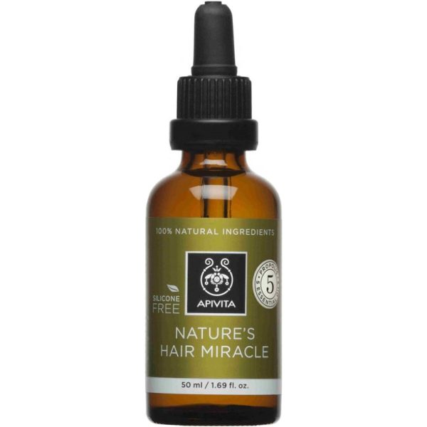 Apivita Nature's Hair Miracle Strengthening & Energizing Hair Oil, Λάδι Ενδυνάμωσης & Τόνωσης για τα Μαλλιά 50ml