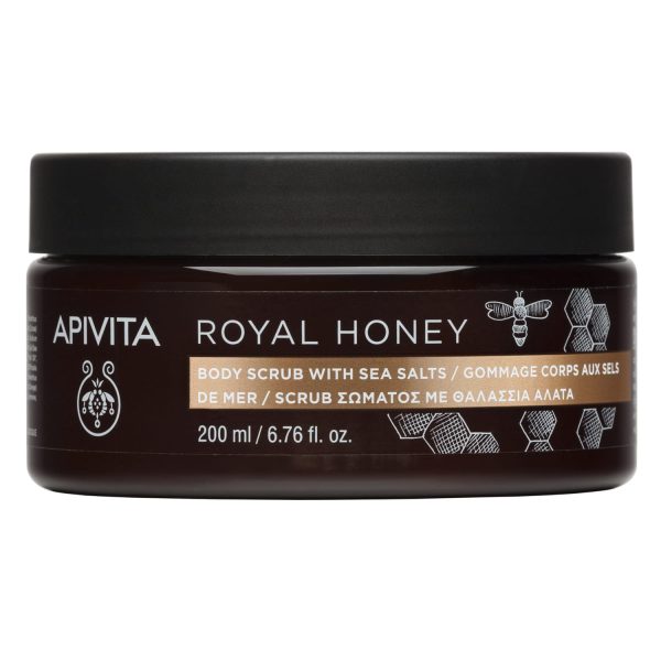 Apivita Royal Honey Scrub Σώματος με Θαλάσσια Άλατα και Μέλι, 200ml