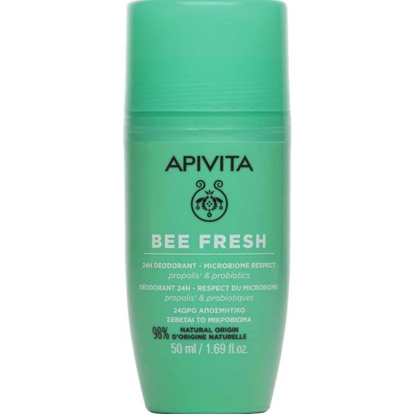 Apivita Bee Fresh 24h Deodorant Roll-On Αποσμητικό 24ωρης Δράσης 50 ml
