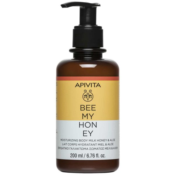 Apivita Bee My Honey Moisturizing Body Milk Ενυδακτικό Γαλάκτωμα Σώματος με Μέλι & Αλόη, 200ml