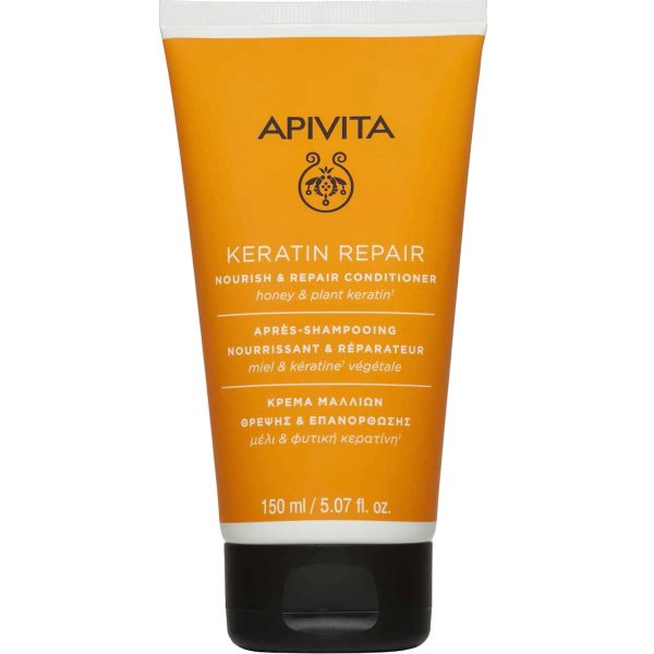 Apivita Keratin Repair Nourish & Repair Conditioner Κρέμα Μαλλιών Θρέψης & Επανόρθωσης, 150ml
