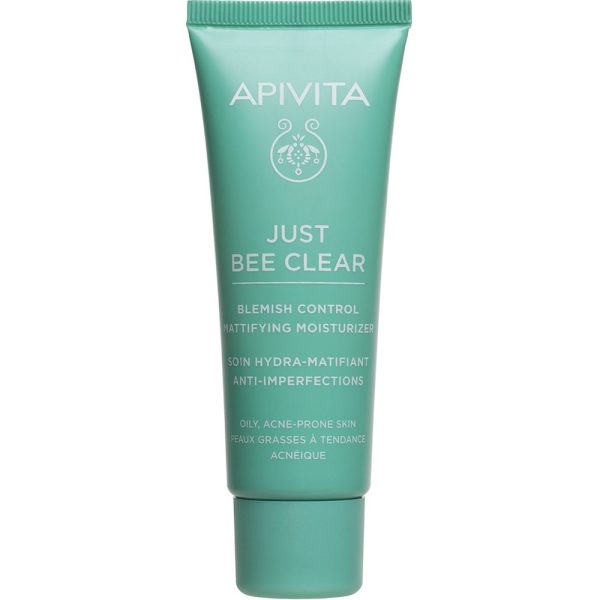 Apivita Just Bee Clear Κρέμα Κατά των Ατελειών για Λιπαρή ή με Τάση Ακμής Επιδερμίδα, 40ml