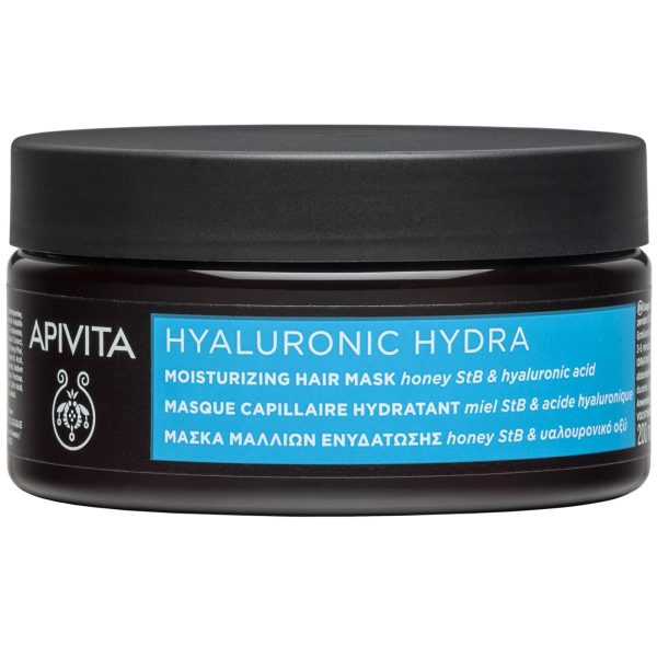 Apivita Hyaluronic Hydra Μάσκα Μαλλιών Ενυδάτωσης με Honey StB & Υαλουρονικό Οξύ, 200ml