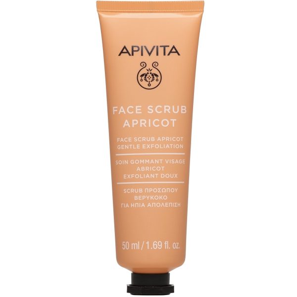Apivita Face Scrub Ήπιας Απολέπισης με Βερίκοκο, 50ml