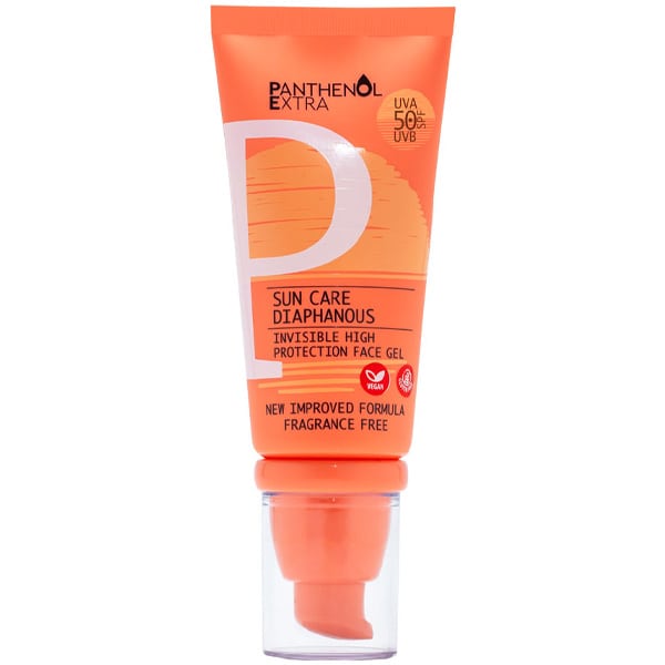 Panthenol Extra Sun Care Diaphanous Αντηλιακό Gel Προσώπου SPF 50, 50ml