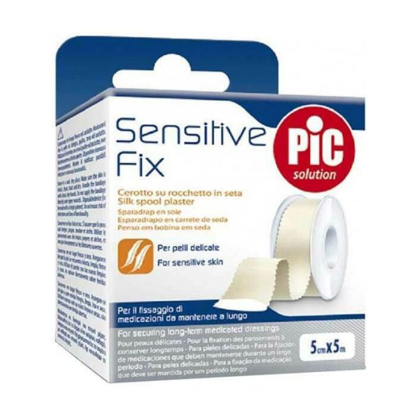 Pic Solution Sensitive Fix Ρολό Λευκοπλάστη από Μετάξι 5cmx5m 1 Τεμάχιο